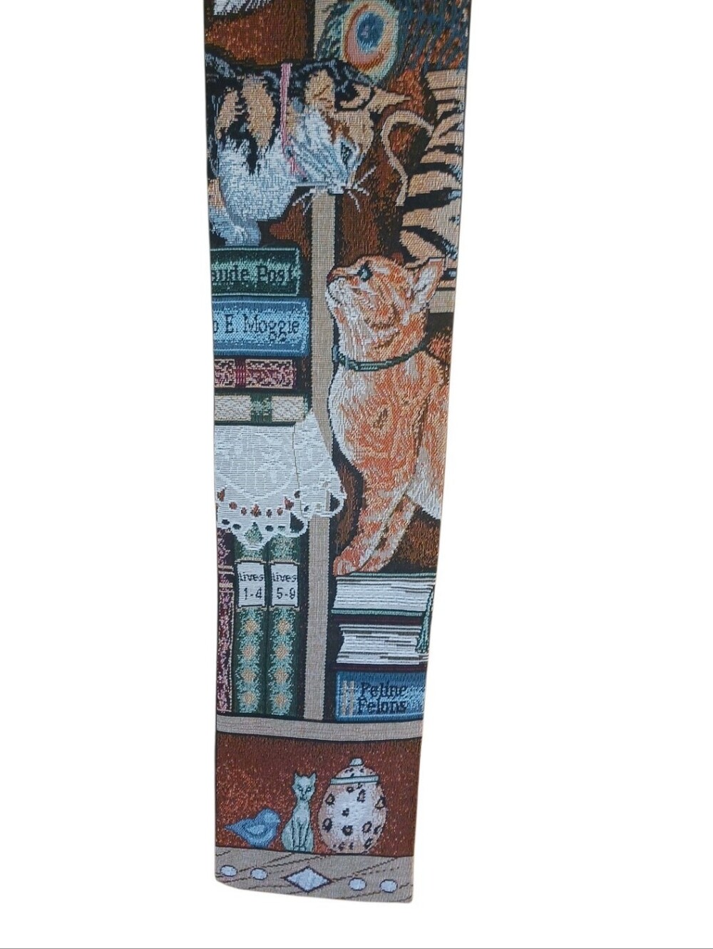 ⚕️THURSDAY SALE⚕️Vintage Tapestry  "Curious Kitties" Style Bell Pull - Picture 4 of 6